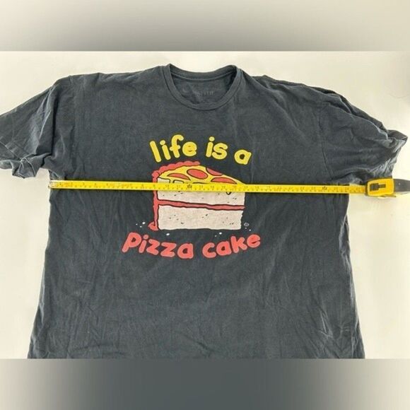 Hot Topic life is a pizza cake Black T-Shirt Size XXL - Picture 4 of 5
